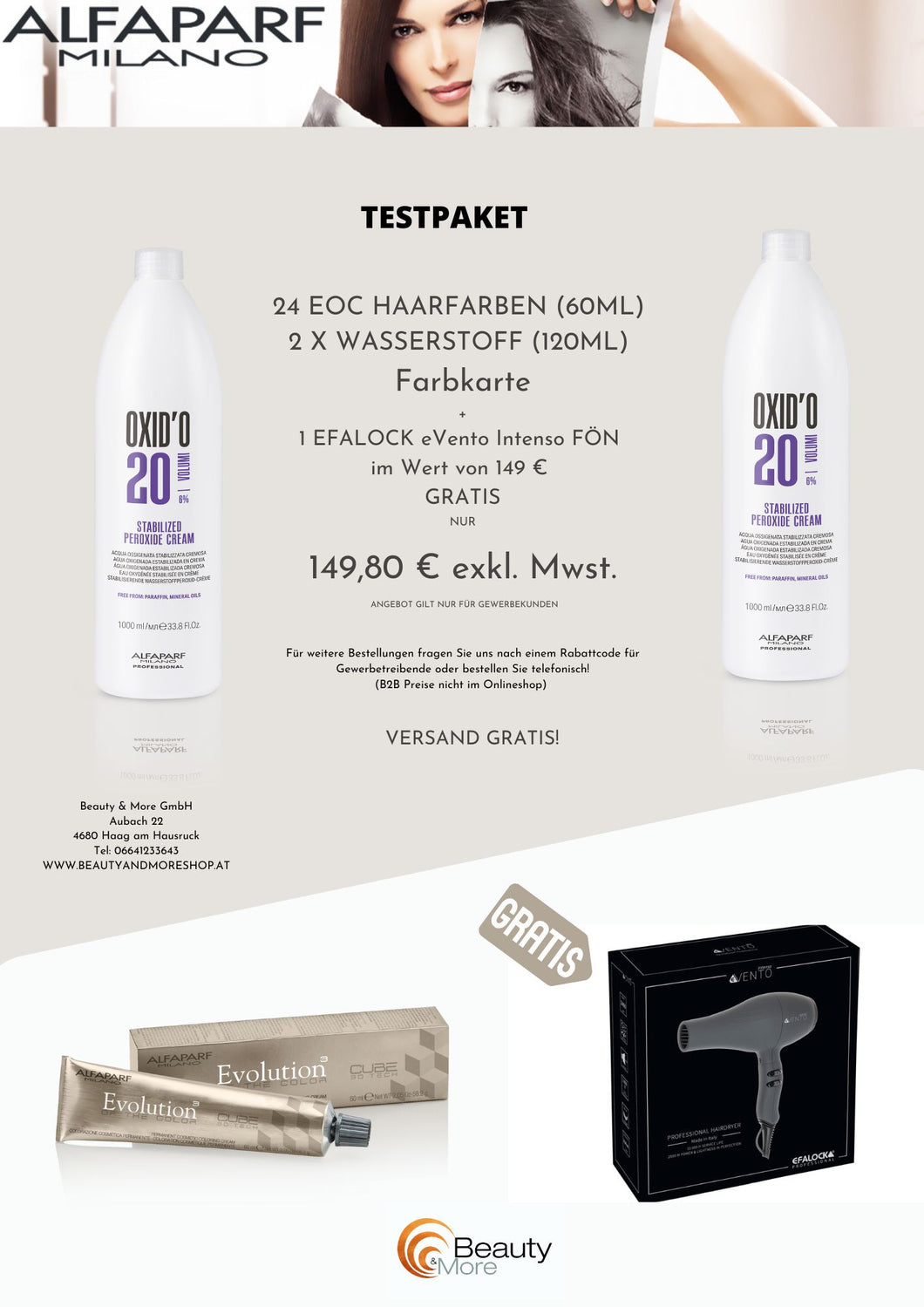 Alfaparf Milano Testpaket + Efalok Fön GRATIS